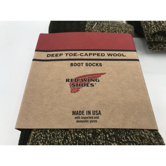 Red Wing Deep Toe Capped Wool Boot Socks Multicolor Mens 12-15 Three Pairs - Picture 3 of 7